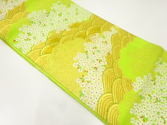 JAPANESE FUKURO OBI / WOVEN FLOWER